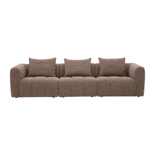 Palmview 3 Seat Modular Lounge Brown