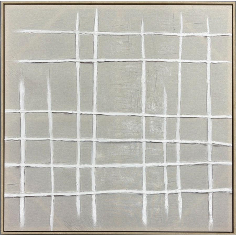 Abstract II 1x1m Natural Frame Artwork