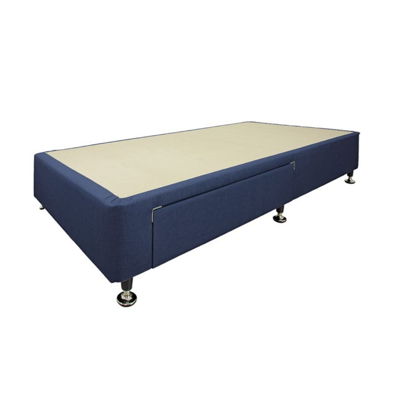 King Single Designer 1 Draw Ensemble Bed Base Denim