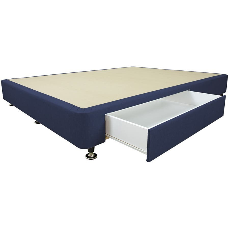 King Designer 1 Draw Ensemble Bed Base Denim