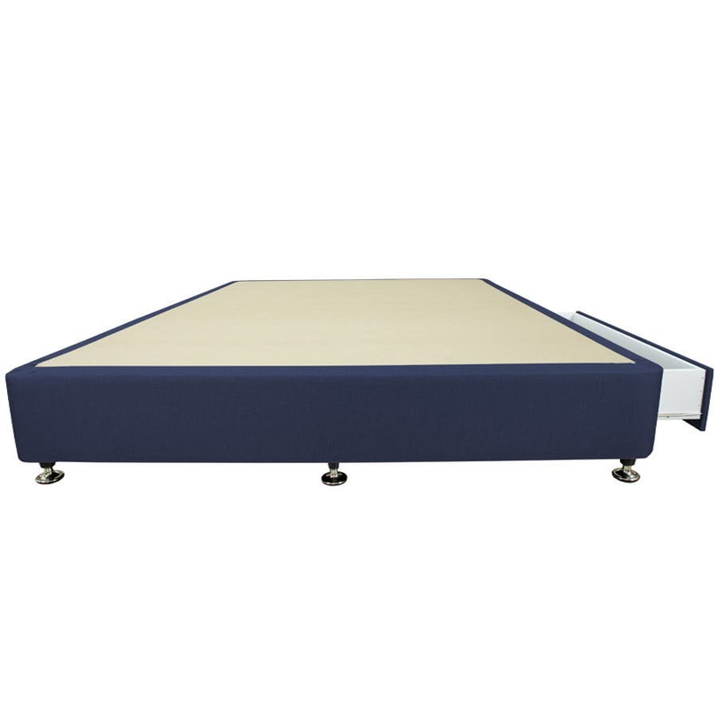 King Designer 1 Draw Ensemble Bed Base Denim