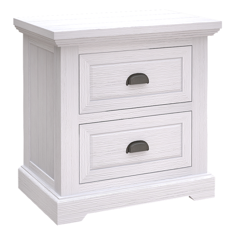 Clementine White Bedside Table