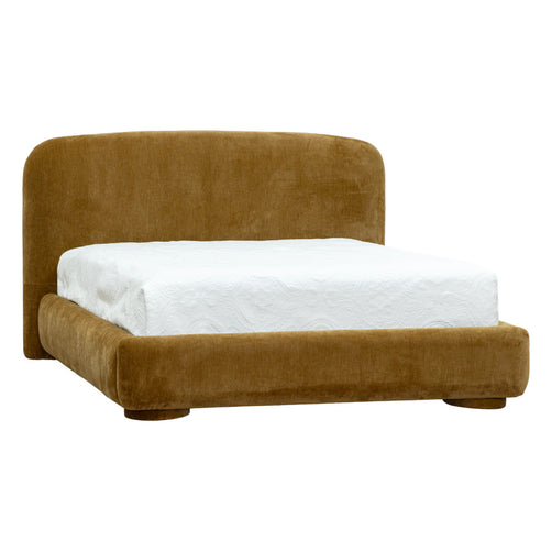 Harlow King Bed Ochre