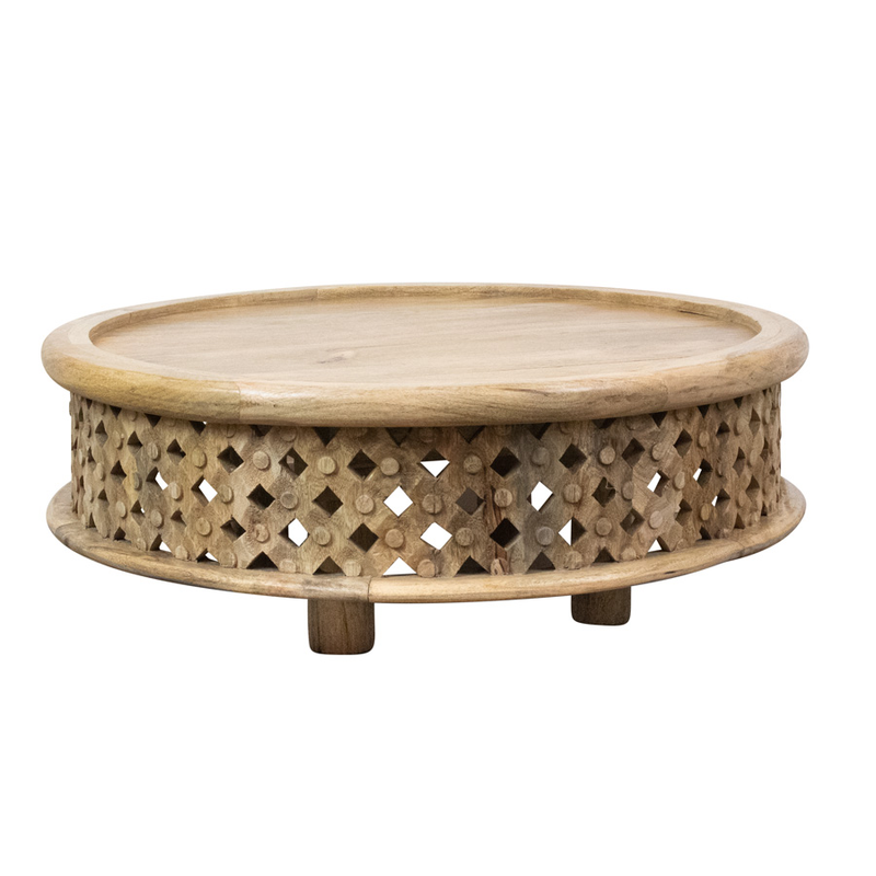 Assam Low Round Timber Coffee Table