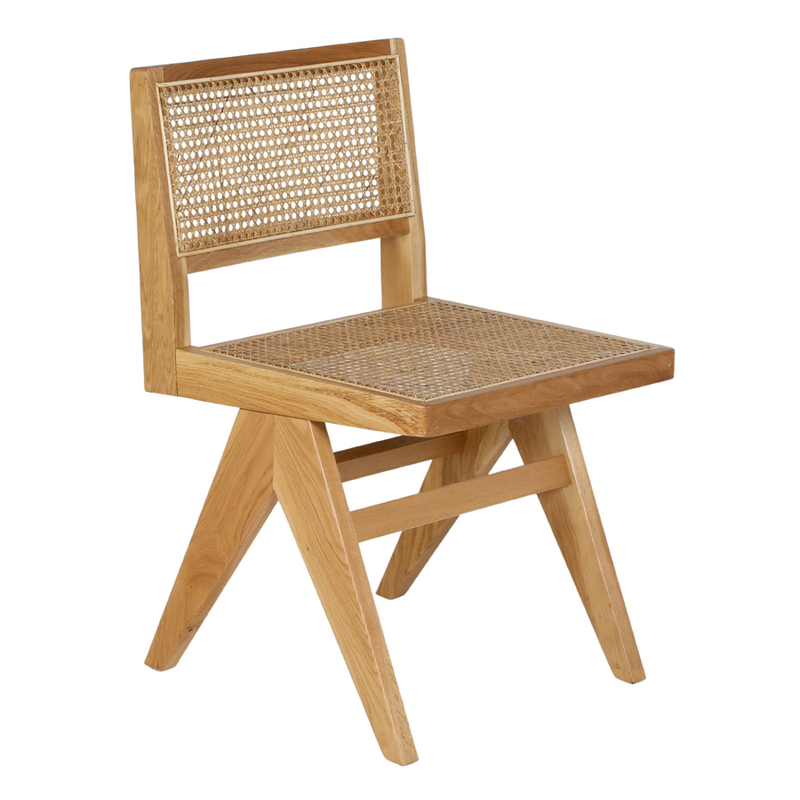 Antoine Oak Rattan Dining Chair
