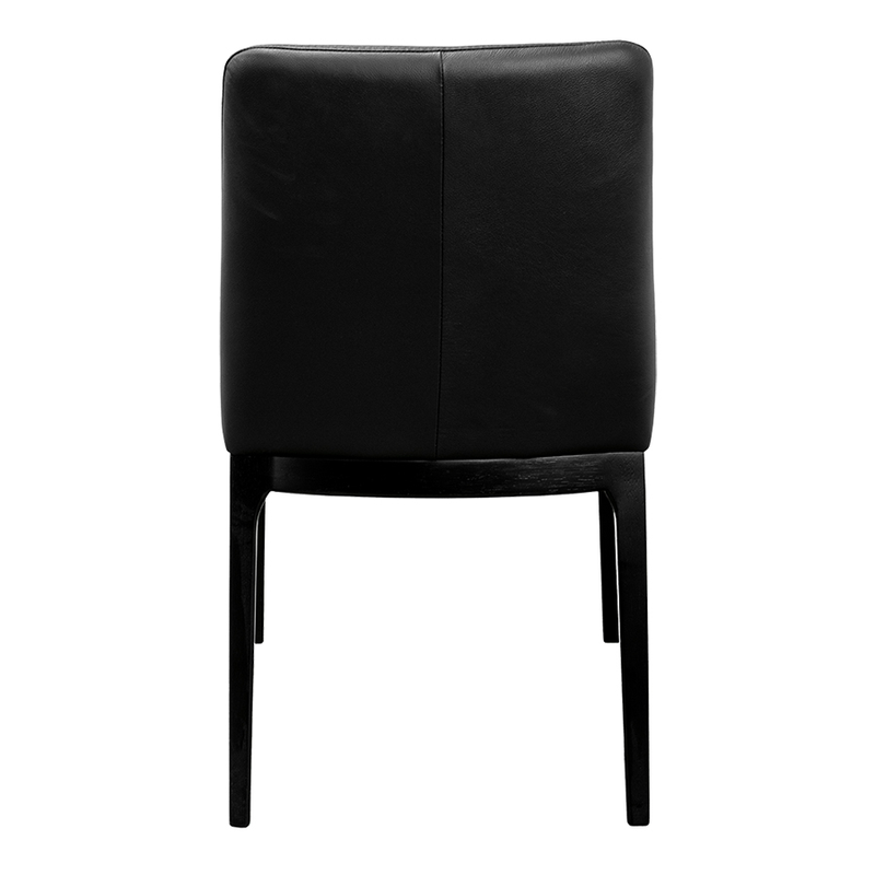 Bryce Leather Dining Chair Black