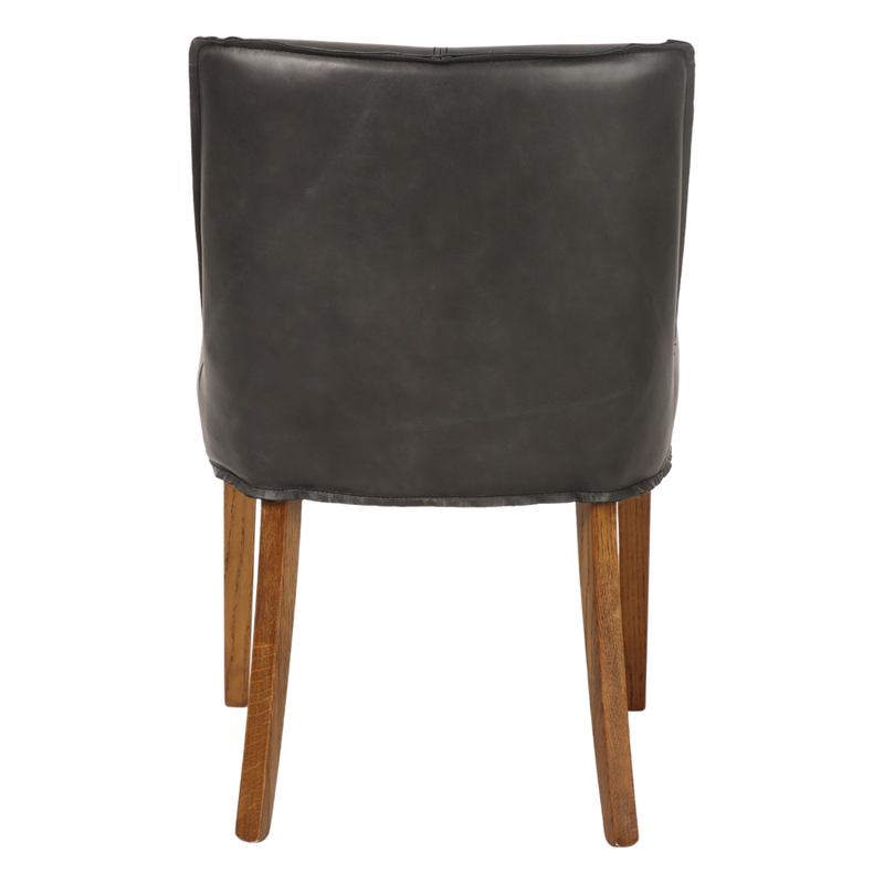 Guyra Dining Chair Charcoal Leather