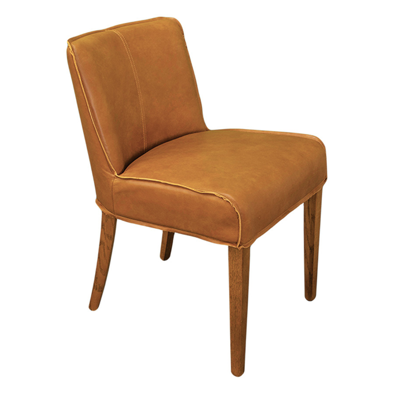 Guyra Tan Leather Dining Chair