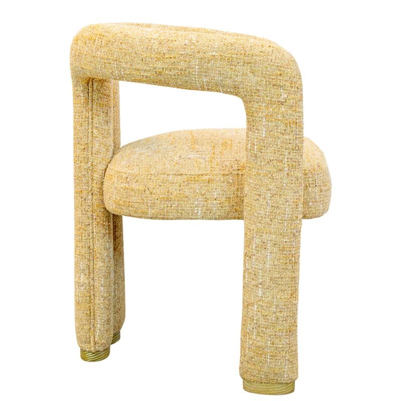 Jonah Fabric Dining Chair Fully Upholstered Warm Beige