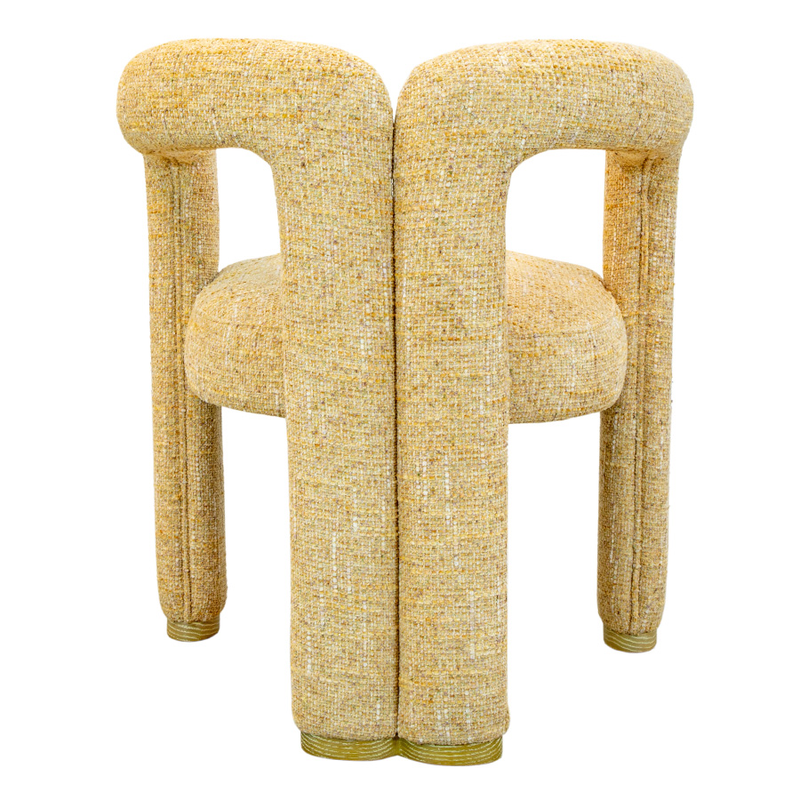 Jonah Fabric Dining Chair Fully Upholstered Warm Beige