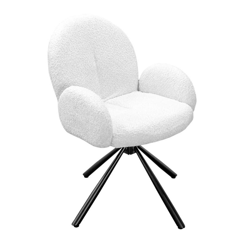 Mackenna Swivel Beige Dining Chair
