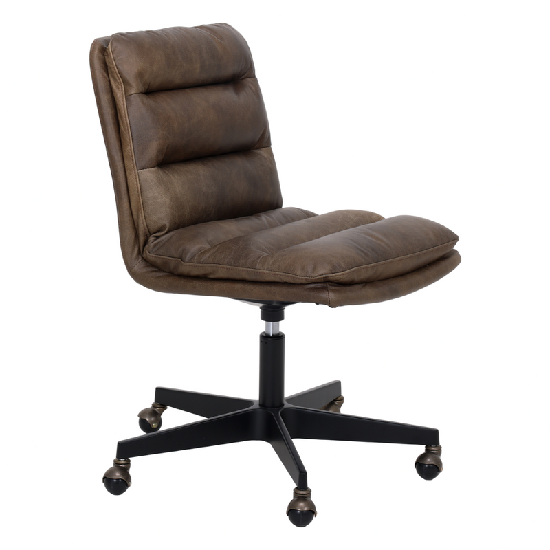 Murphy Leather Office Chair Brown