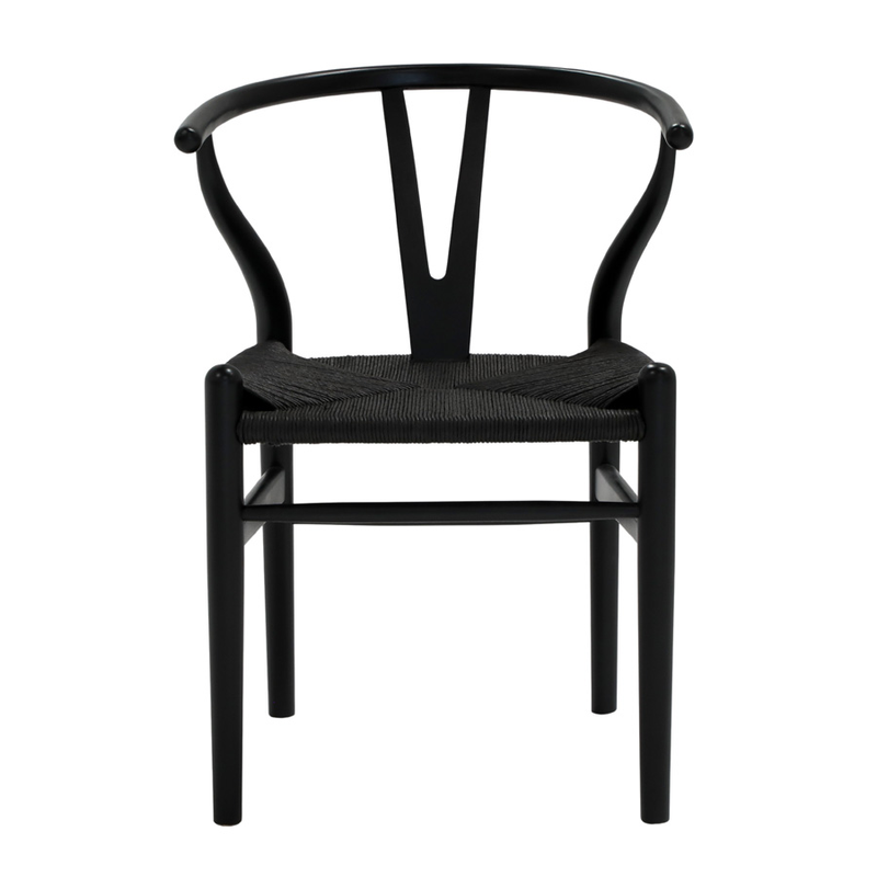Shore Wishbone All Black Dining Chair