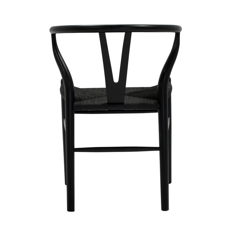 Shore Wishbone All Black Dining Chair