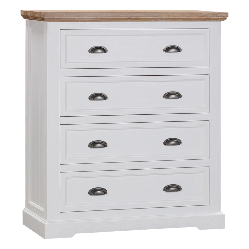 Clementine Two Toned Chest 4 drawers