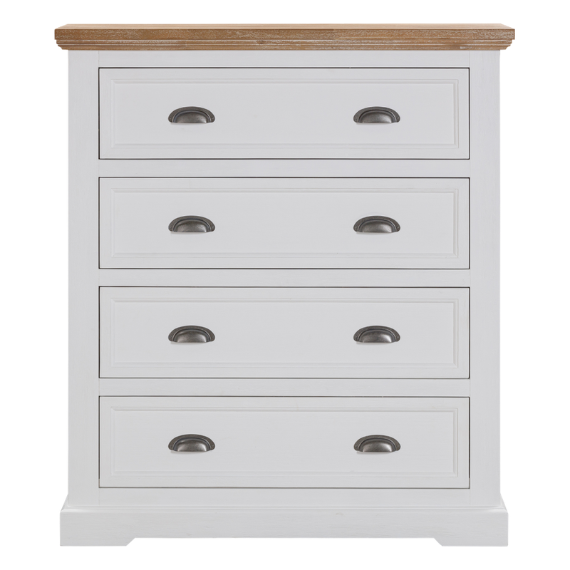 Clementine Two Toned Chest 4 drawers