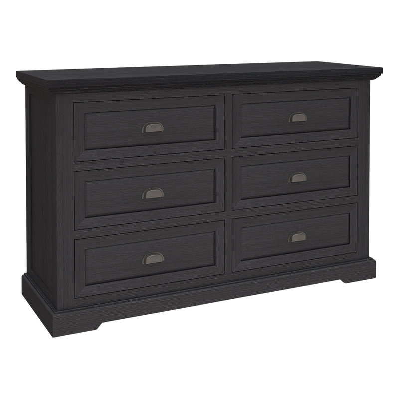 Clementine Black Chest 6 drawers