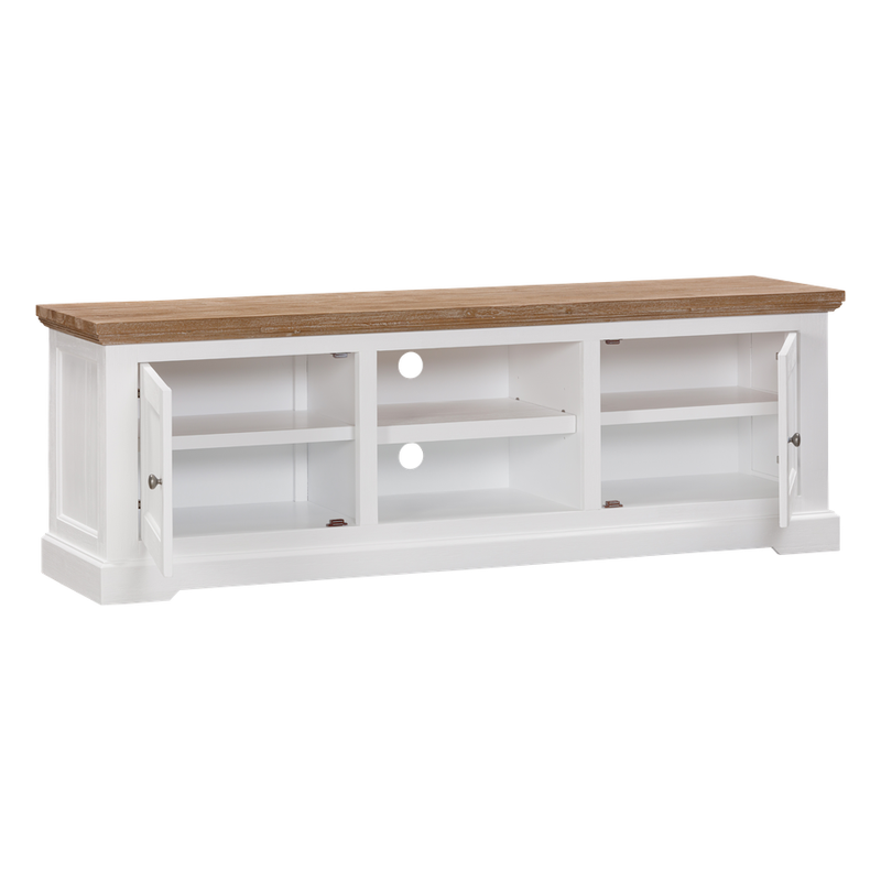 Clementine Two Toned Entertainment Unit 1.77m