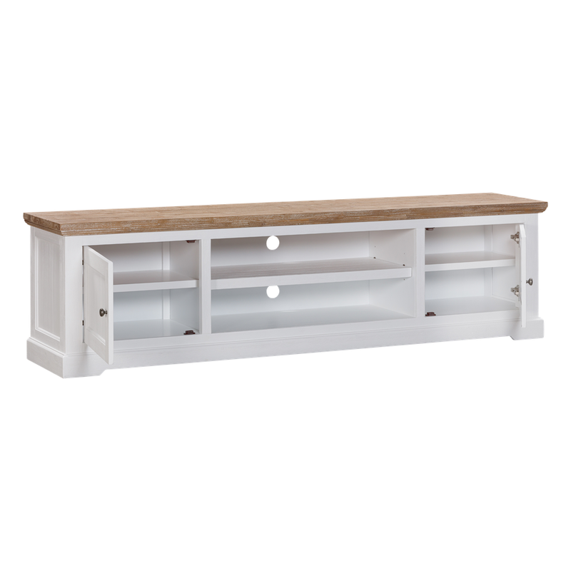 Clementine Two Toned Entertainment Unit 2.22m