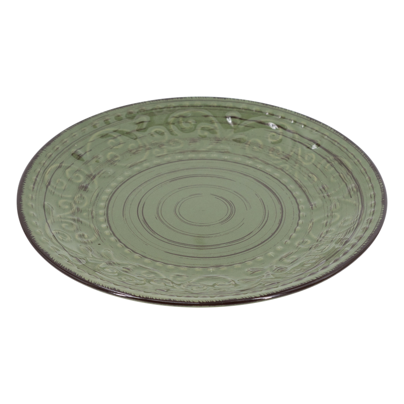 Rustic Fare Dinner Plate Olive Green