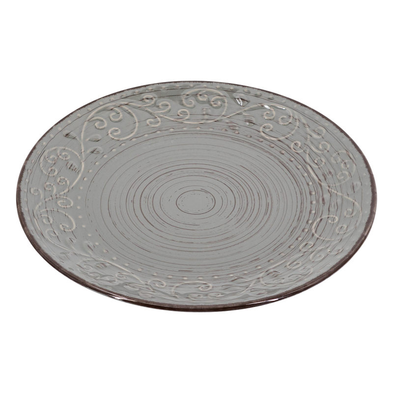Rustic Fare Dinner Plate Grey