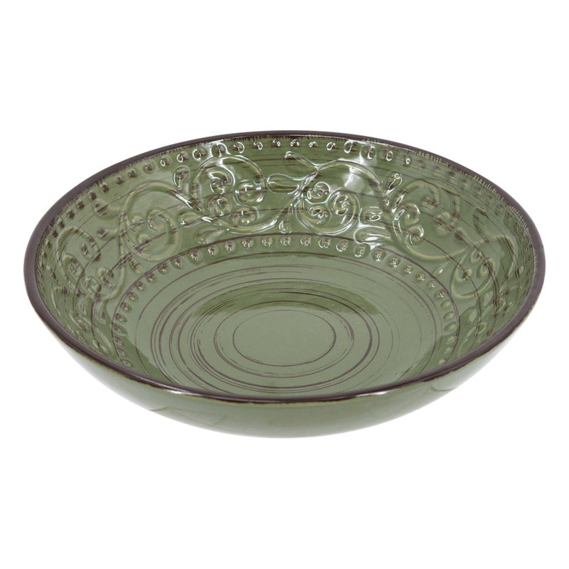 Rustic Fare Bowl Olive Green
