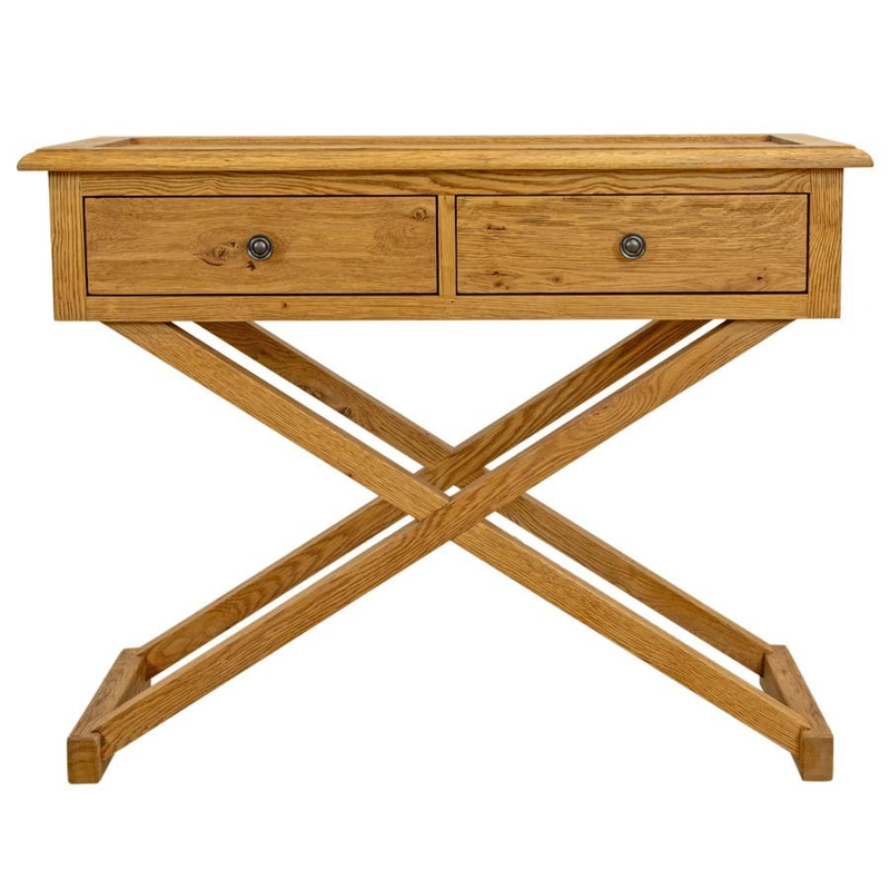 Northville 2drw Hall Table 1m Natural Oak