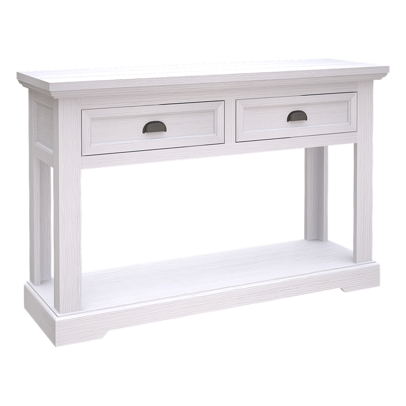 Clementine White 1.25m Hall Table