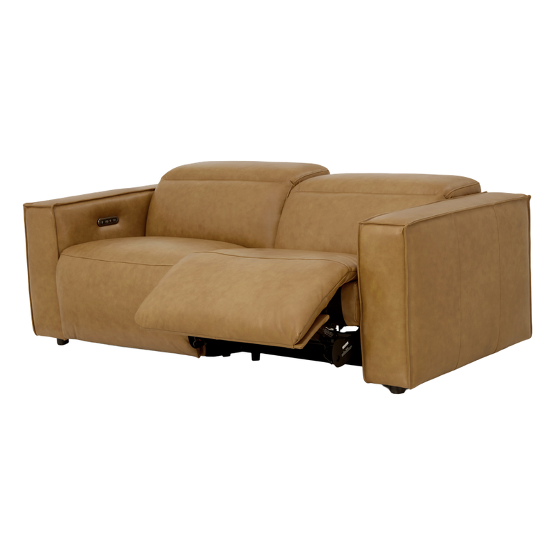 Barnes 2 Seater Leather Lounge Electric Recliner