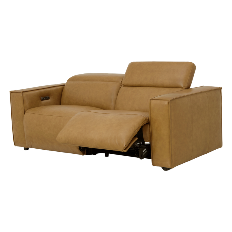 Barnes 2 Seater Leather Lounge Electric Recliner