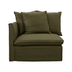 Charlie LH Lounge Modular Piece Green