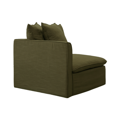 Charlie LH Lounge Modular Piece Green