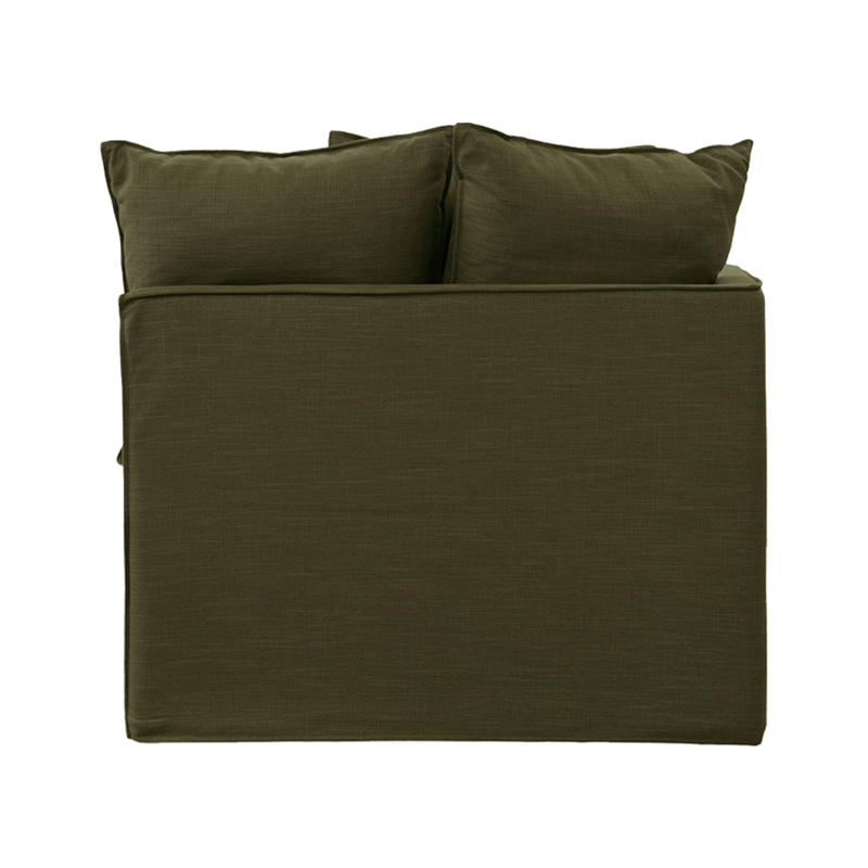 Charlie LH Lounge Modular Piece Green