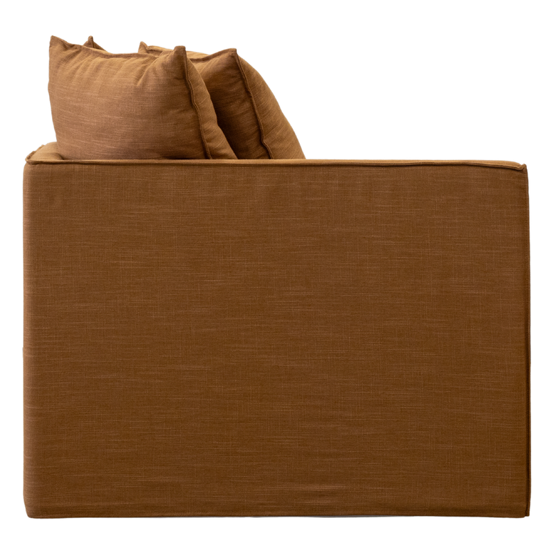 Charlie LH Lounge Modular Piece Rust