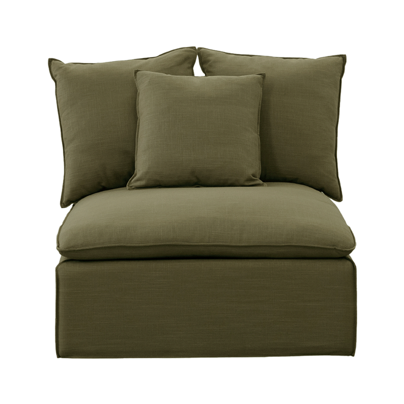 Charlie Armless Modular Piece Green