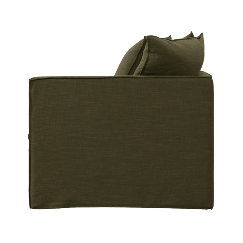 Charlie RH Modular Lounge Piece Green