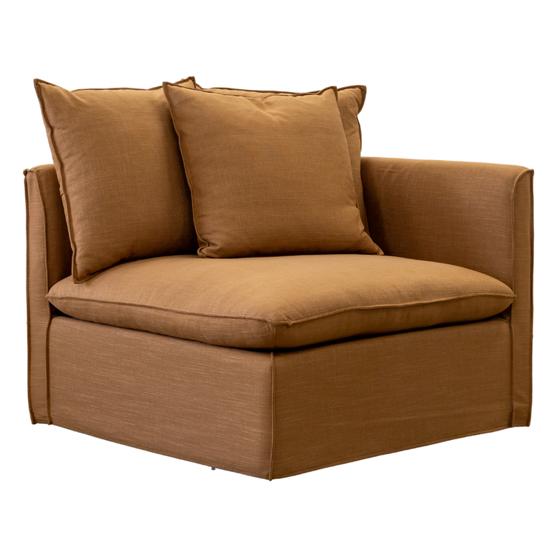 Charlie RH Modular Lounge Piece Rust