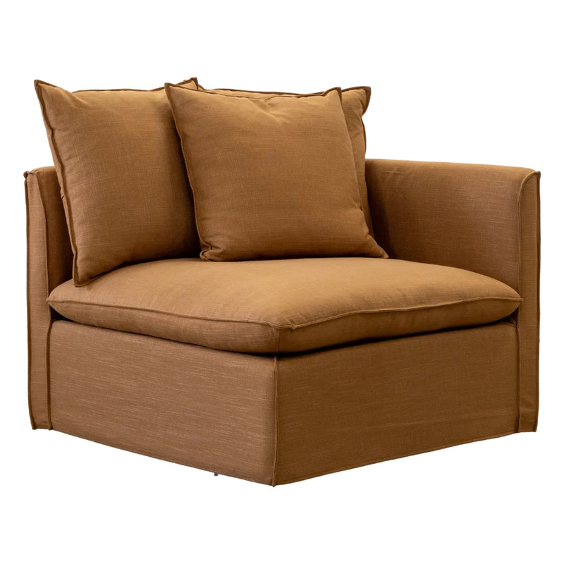 Charlie RH Modular Lounge Piece Rust