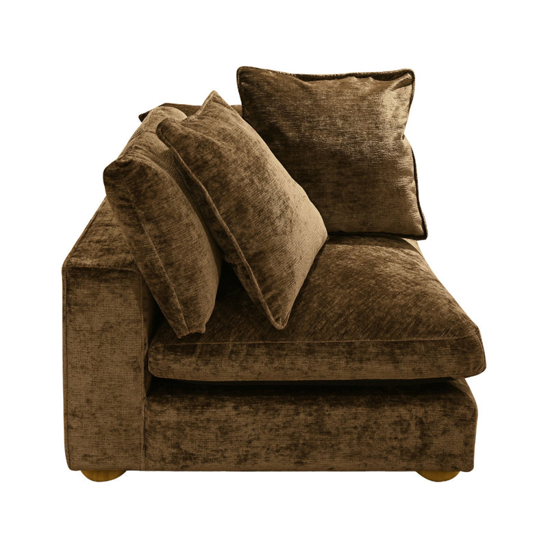 Clyde Corner Modular Lounge Chocolate Fabric