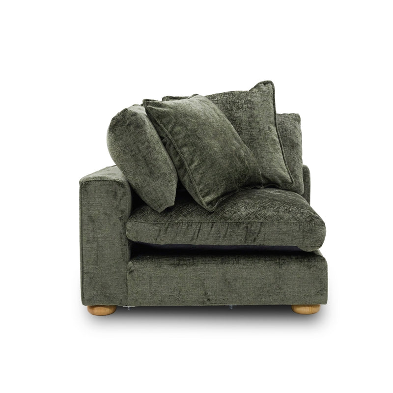 Clyde Corner Modular Lounge Green Fabric