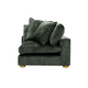 Clyde Right Hand Modular Lounge Piece Green Fabric