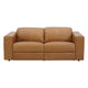 Londyn 2 Seater Recliner Lounge Caramel Brown Leather