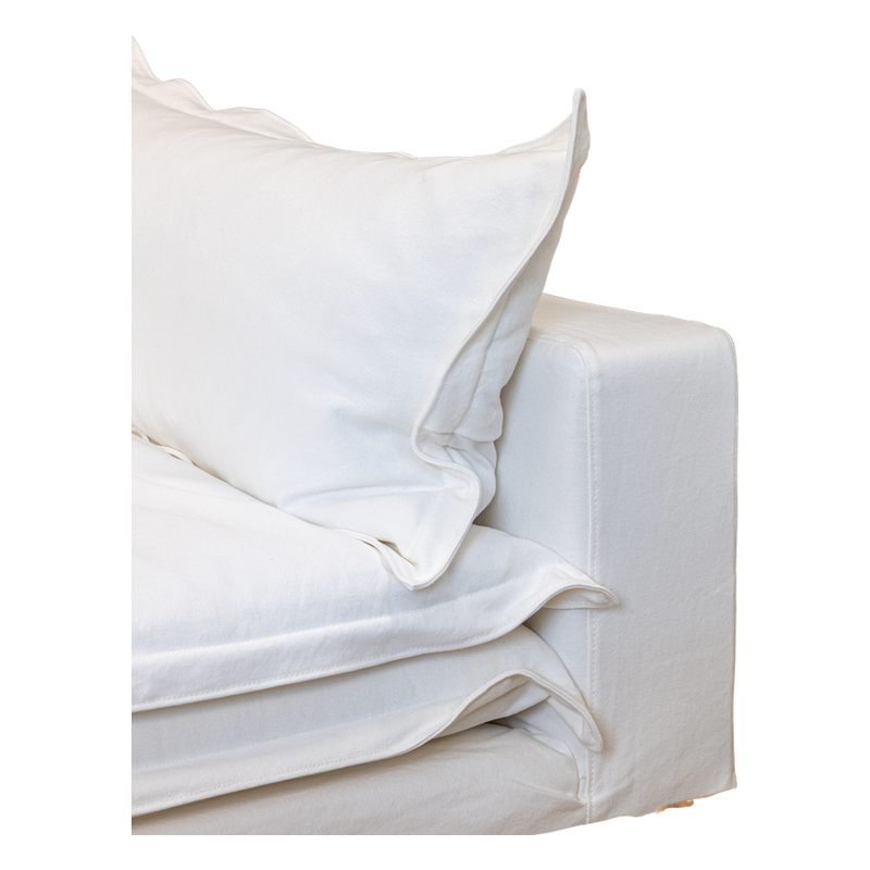 Nuvola 1 Seater Fabric Lounge White