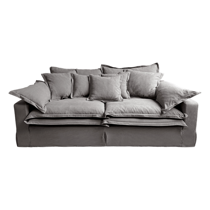 Nuvola 3 Seater Fabric Lounge Grey