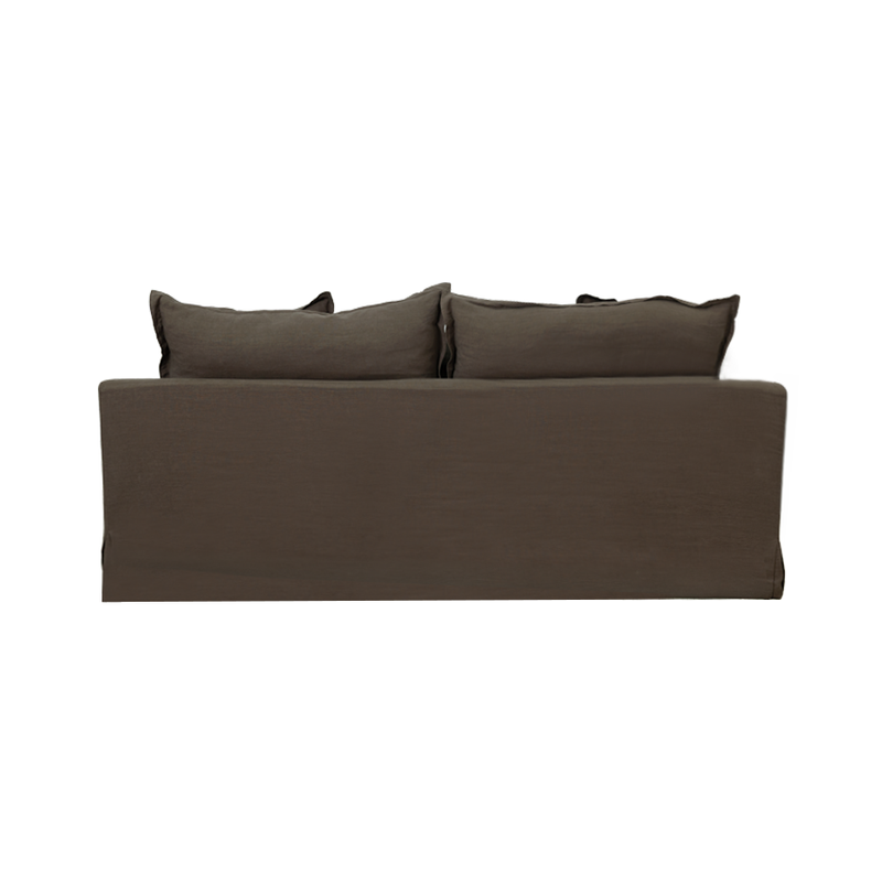 Nuvola 3 Seater Fabric Lounge Chocolate