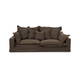 Nuvola 3 Seater Fabric Lounge Chocolate