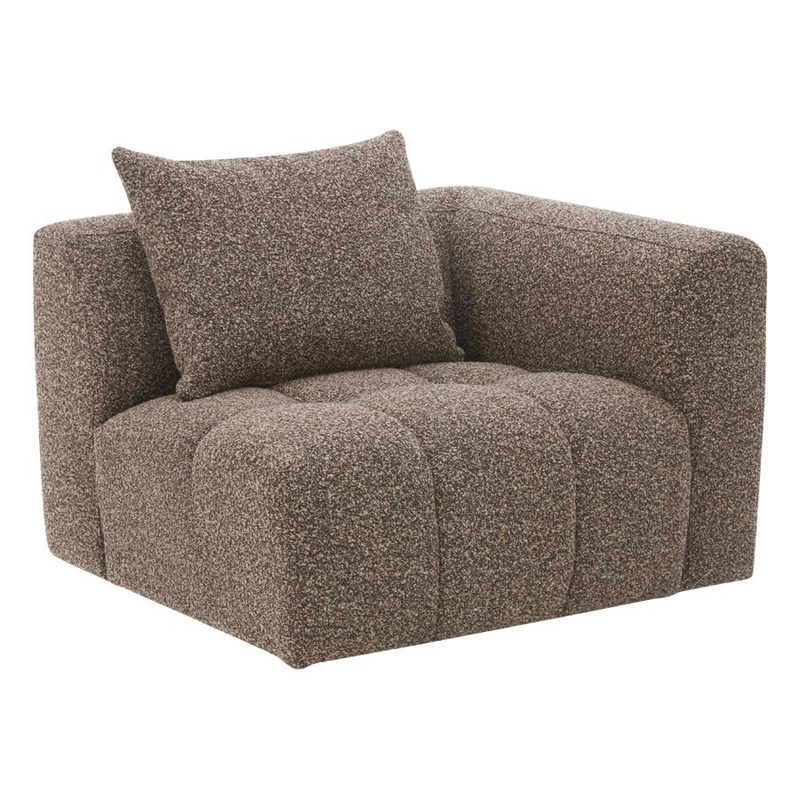 Palmview  Corner Modular Lounge Piece Brown Fabric