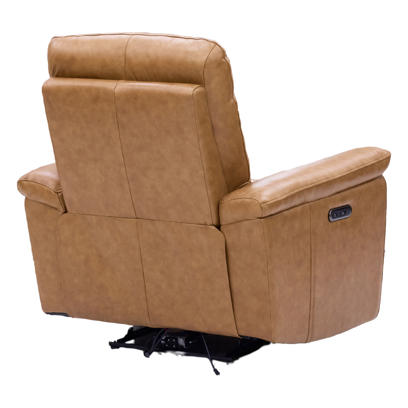 Patrick 1 Seater Electric Recliner Caramel Leather