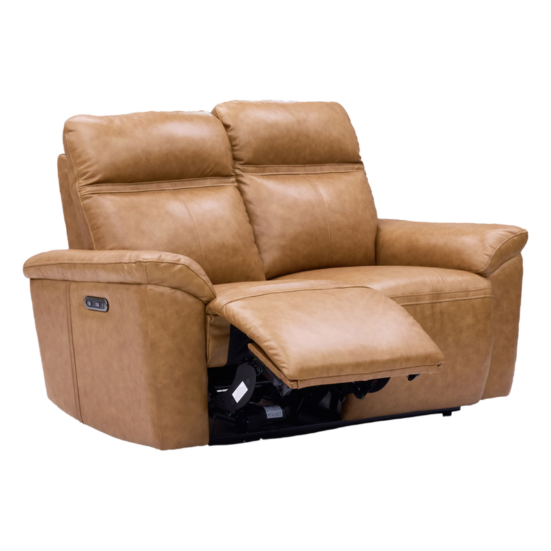 Patrick 2 Seater Electric Recliner Caramel Leather