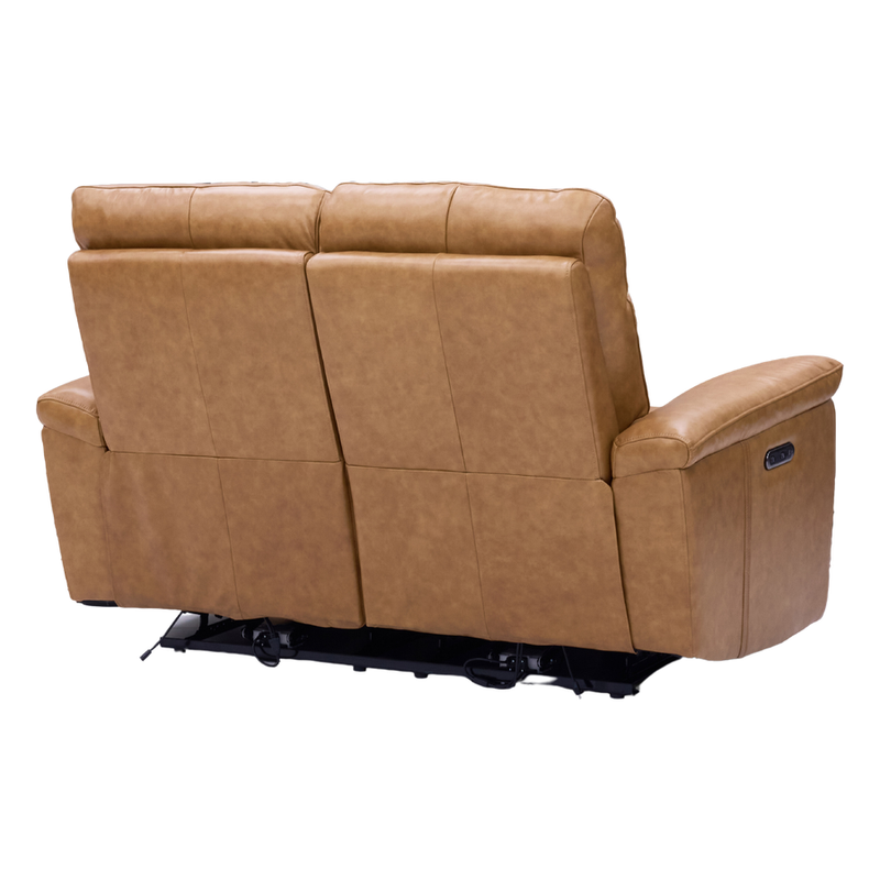 Patrick 2 Seater Electric Recliner Caramel Leather